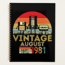 EST 1981 augusti Vintage 40 födelsedagar