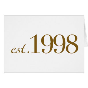 Est 1998 hälsningskort