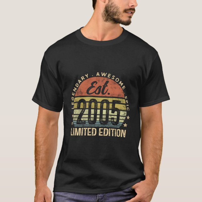 Est 2005 18th 18 t shirt (Framsida)
