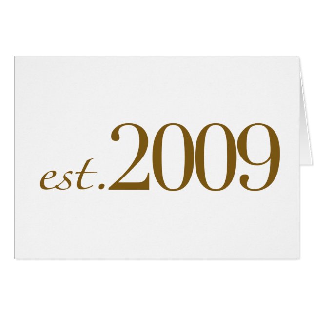 Est 2009 hälsningskort (Framsidan Horizontal)