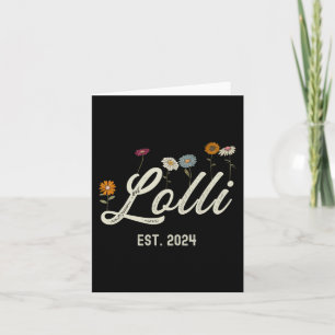 Est 2024 Blommigt Mors dag New Parents Gravid Kort