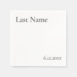 Est. Newlyweds Napkins Pappersservett