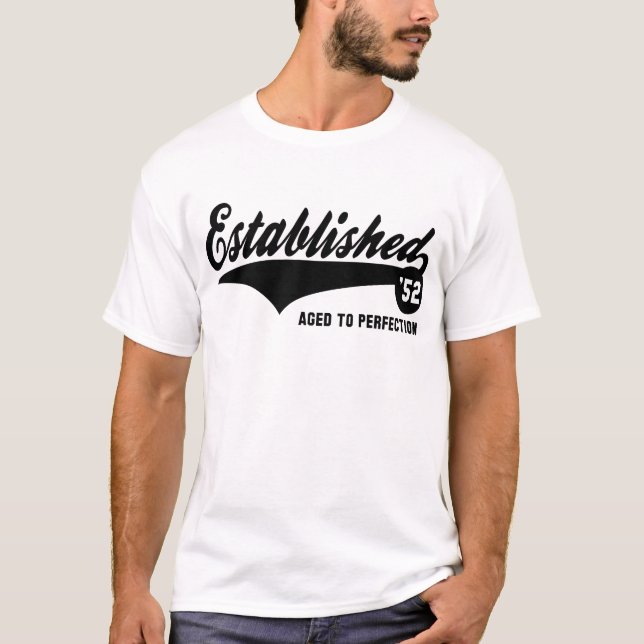 Established 52 - Birthday Shirt T-shirt (Framsida)