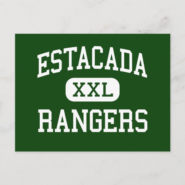 Estacada - Skogsväktare - High School - Estacada O Vykort (Framsida)