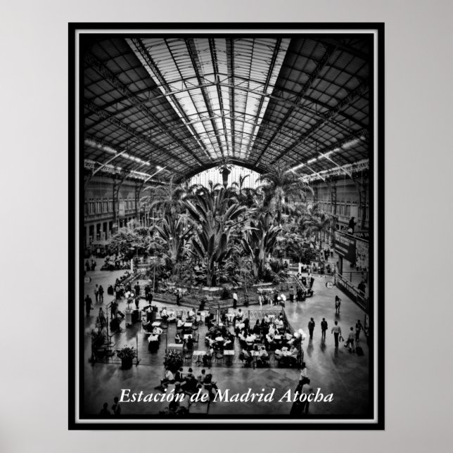 Estación de Madrid Atocha Poster (Framsidan)
