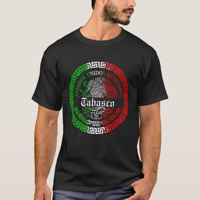Estado de Tabasco mexico emblem shirt T Shirt (Framsida)