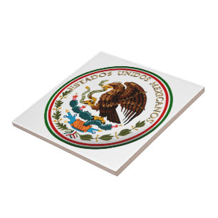 Estados Unidos Mexicanos (Eagle från mexikanska Fl Kakelplatta