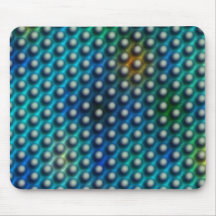 Estampa azul com esferas ou bolinhas