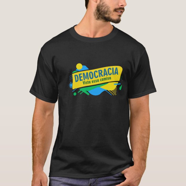 Estampa brasil democracia t shirt (Framsida)