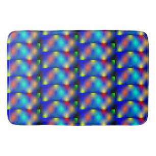 Estampa colorida, "escama quadrada". badrumsmatta