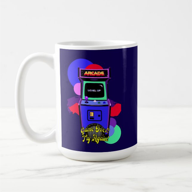 Estampa Game - Retro Arcade Game - Caneca Kaffemugg (Vänster)