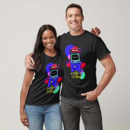 Estampa Game - Retro Arcade Game - Roupas T Shirt