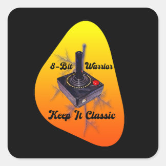 Estampa Game - Retro Gamer Legend - Adesivo Fyrkantigt Klistermärke