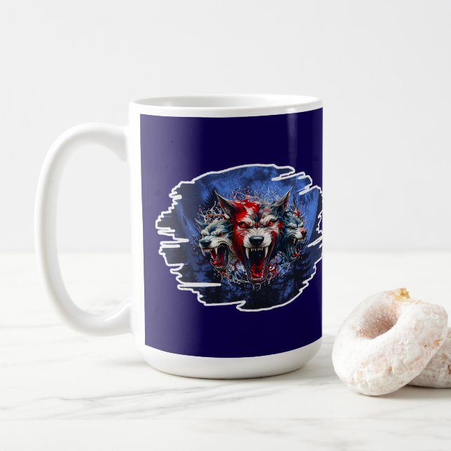 Estampa Graffiti - Cerberus Wolves - Caneca Kaffemugg (Med munk)