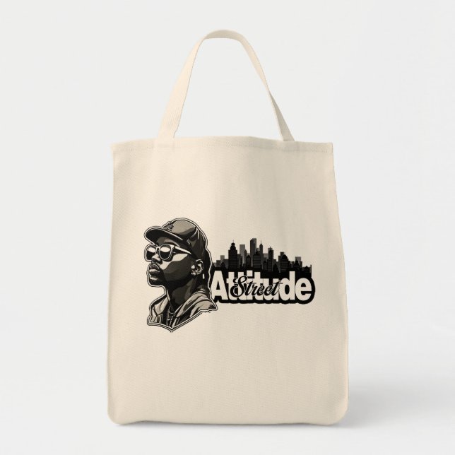 Estampa Hip Hop - Attitude Street - Bolsa Tygkasse (Framsidan)