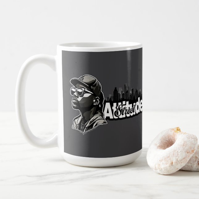 Estampa Hip Hop - Attitude Street - Caneca Kaffemugg (Med munk)