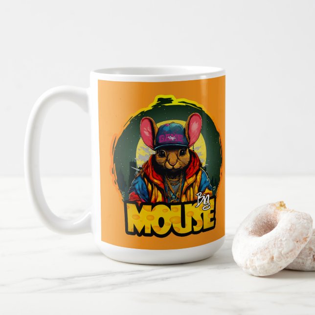 Estampa Hip Hop - Big mouse - Caneca Kaffemugg (Med munk)