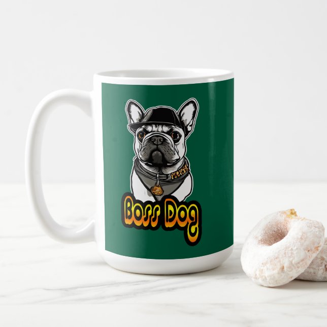 Estampa Hip Hop - Boss Dog - Caneca Kaffemugg (Med munk)