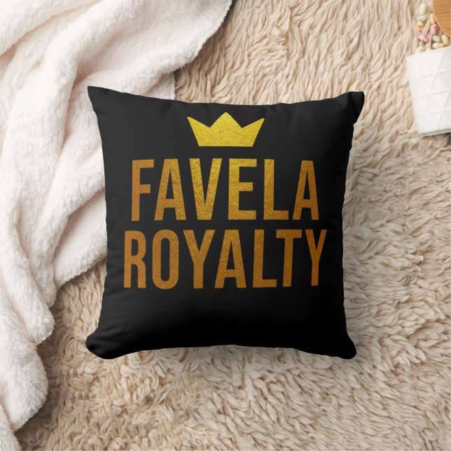 Estampa Hip Hop - Favela Royalty -  Kudde (Filt)