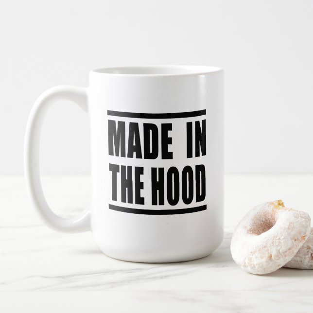 Estampa Hip Hop - Made in the Hood - Caneca Kaffemugg (Med munk)