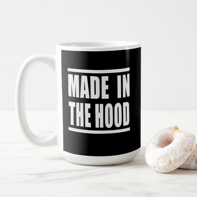 Estampa Hip Hop - Made in the Hood - Caneca Kaffemugg (Med munk)