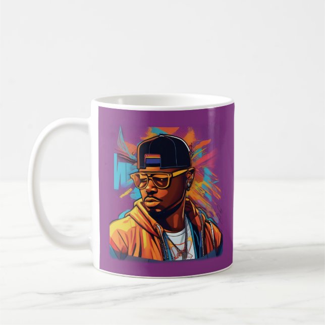 Estampa Hip Hop - Street graffiti art - Caneca Kaffemugg (Vänster)
