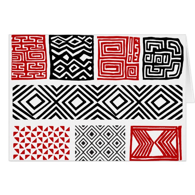 Estampa indígena nº 02 hälsningskort (Framsidan Horizontal)