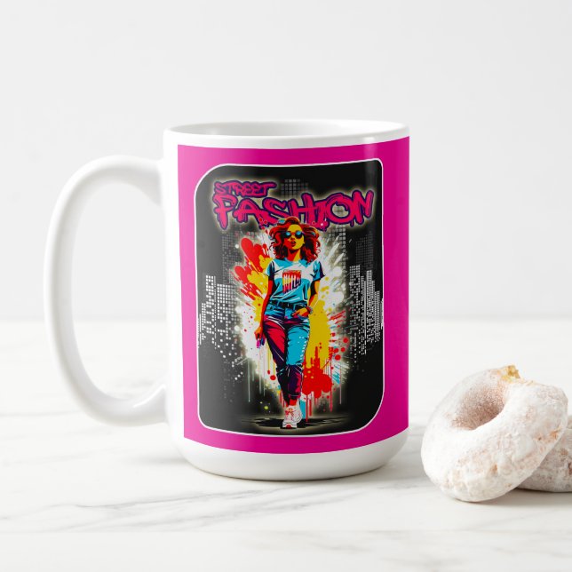Estampa Moda - Street Fashion - Caneca Kaffemugg (Med munk)