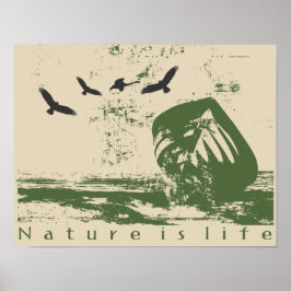 Estampa Nature är ett liv Poster