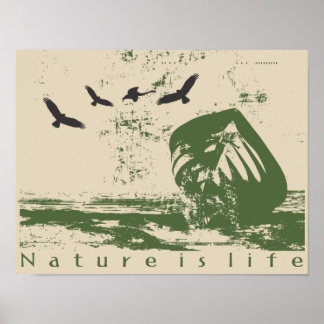 Estampa Nature är ett liv Poster