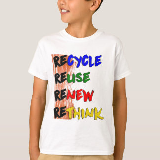 Estampa Recicle reutilize renove repense T Shirt