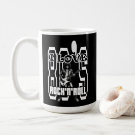 Estampa Rock - I Love 80s Rock’n’Roll – Caneca Kaffemugg