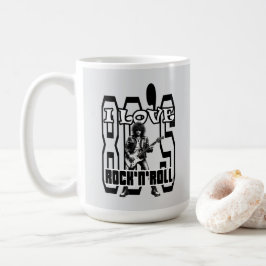 Estampa Rock - I Love 80s Rock’n’Roll – Caneca Kaffemugg