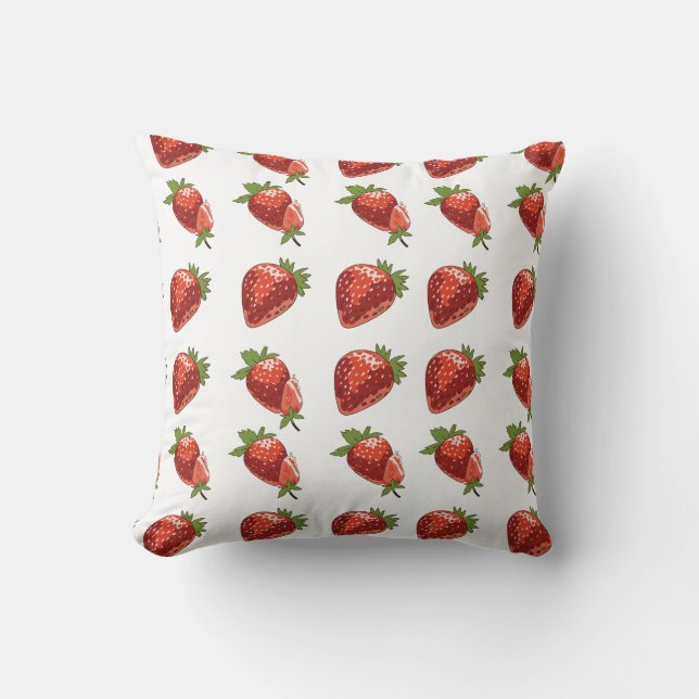 Estampado de fresas en patrón  kudde (Framsida)