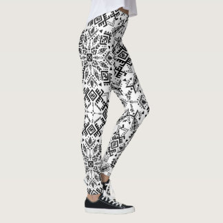 Estampado de Tejido Artesanal | Efecto Punto Boho Leggings