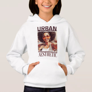 Estampado de una Chica Afro Estilo Urbano T Shirt