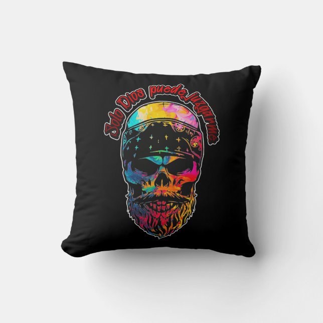 Estampas Hip Hop - Colorful Skull - Almofada Kudde (Framsida)