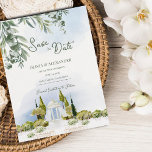 Estate Garden Pavilion Wedding Save the Date Meddelande Vykort<br><div class="desc">Estate Garden Pavilion Save the Date | Watercolor Outdoor Wedding Gazebo Announcement . Announce your celebration in timeless style with this Estate Garden Pavilion Save the Date, featuring a romantic watercolor outdoor ceremony setting. The design showcases cascading greenery framing the top and a beautifully illustrated garden pavilion below — evoking...</div>