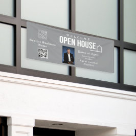 Estate Open House Logo Photo Grey