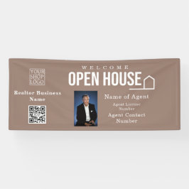 Estate Open House Logo Photo Light Brown