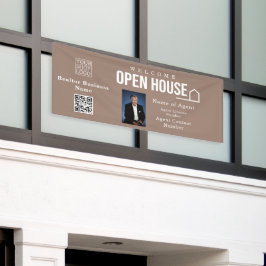 Estate Open House Logo Photo Light Brown