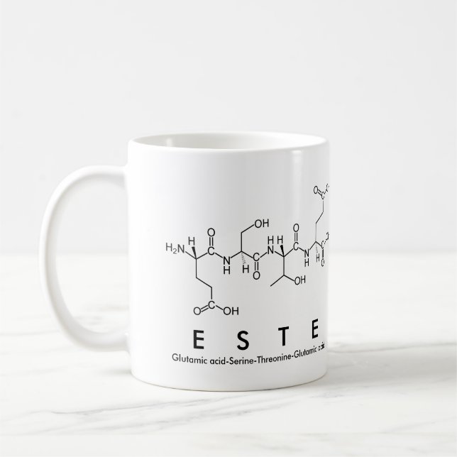Este peptide namn mugg (Vänster)