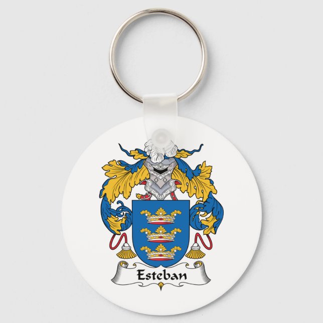 Esteban Family Crest Nyckelring (Framsida)
