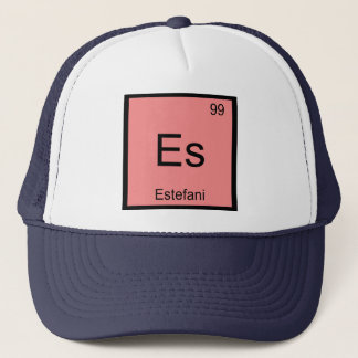 Estefani Namn Kemiskt Element Periodiska Systemet Truckerkeps