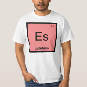 Estefany Namn Kemiskt Element Periodiska Systemet T Shirt