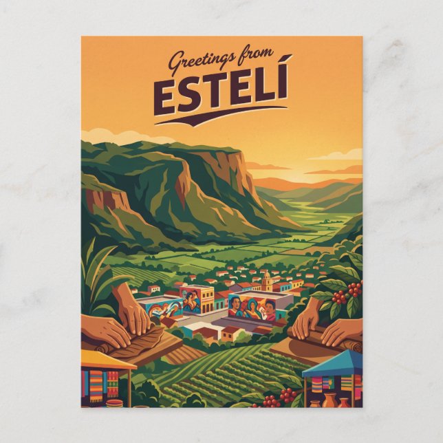 Estelí Nicaragua Vykort (Framsida)