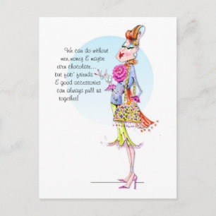 Estelle berättar om kraften hos vänner n' accessoa vykort