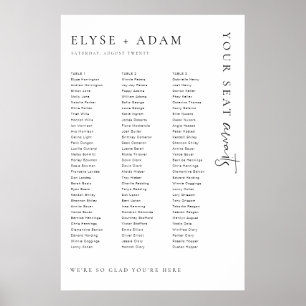 Estelle Minimal 3 Lång sittplats i Bord Poster