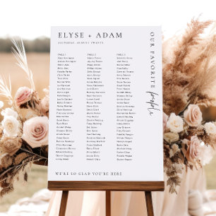 Estelle Minimal 3 Lång sittplats i Bord Poster