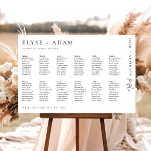 Estelle Modern Minimal 12 Bord säten Poster